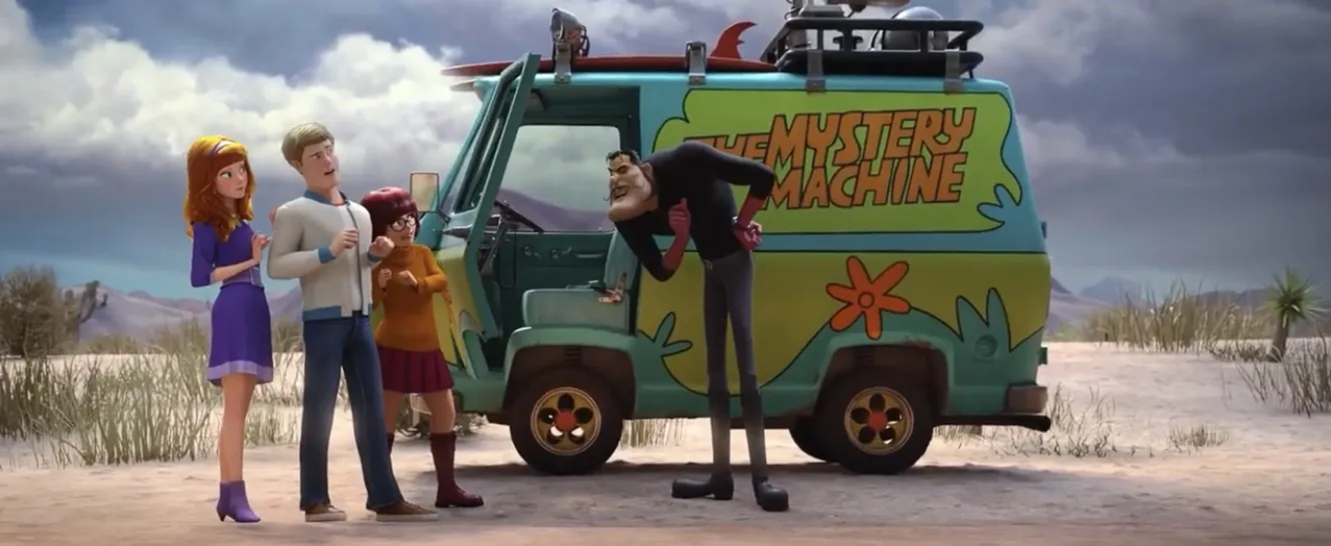 Jason Isaacs, Amanda Seyfried, Zac Efron, and Gina Rodriguez in Scoob! (2020)