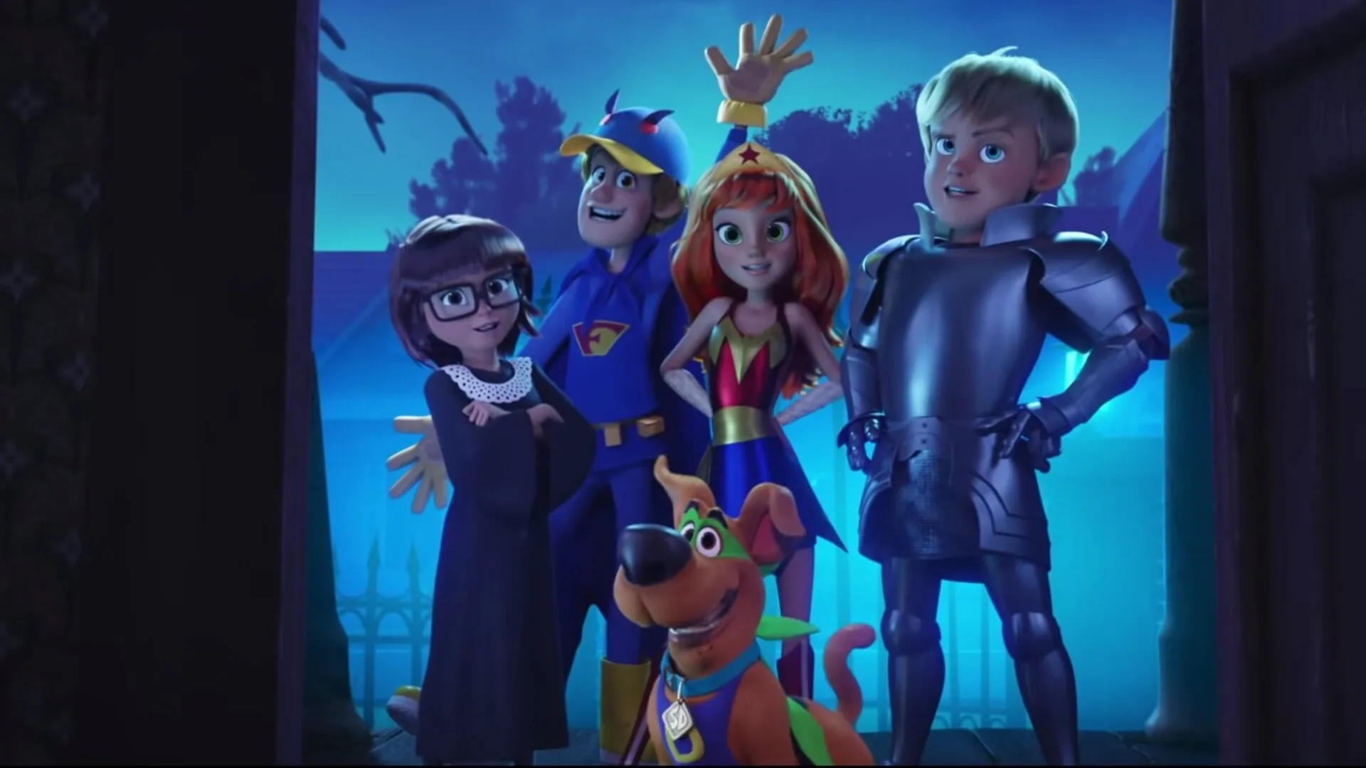 Frank Welker, Pierce Gagnon, Mckenna Grace, Ariana Greenblatt, and Iain Armitage in Scoob! (2020)