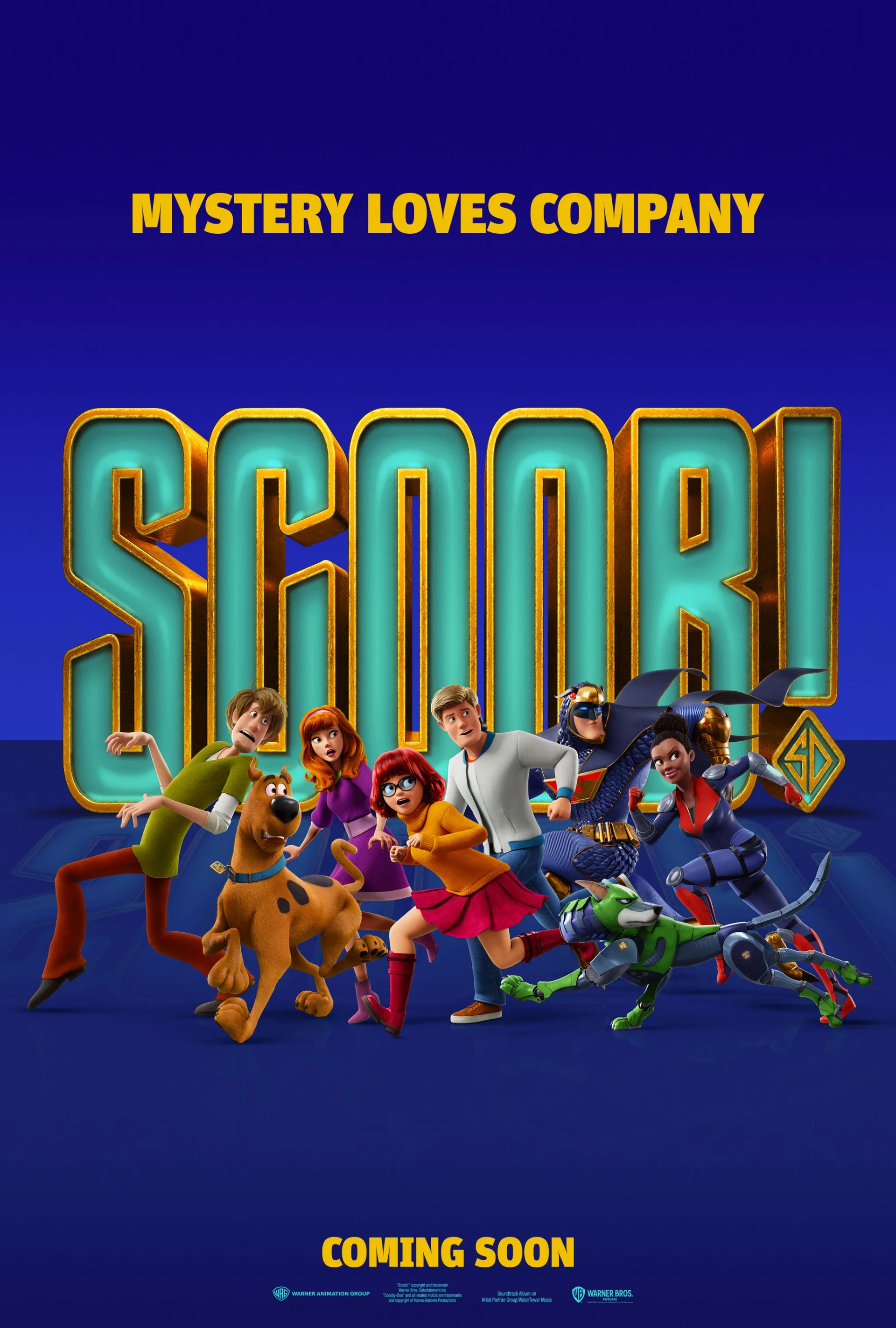 Mark Wahlberg, Will Forte, Ken Jeong, Frank Welker, Amanda Seyfried, Zac Efron, Gina Rodriguez, and Kiersey Clemons in Scoob! (2020)