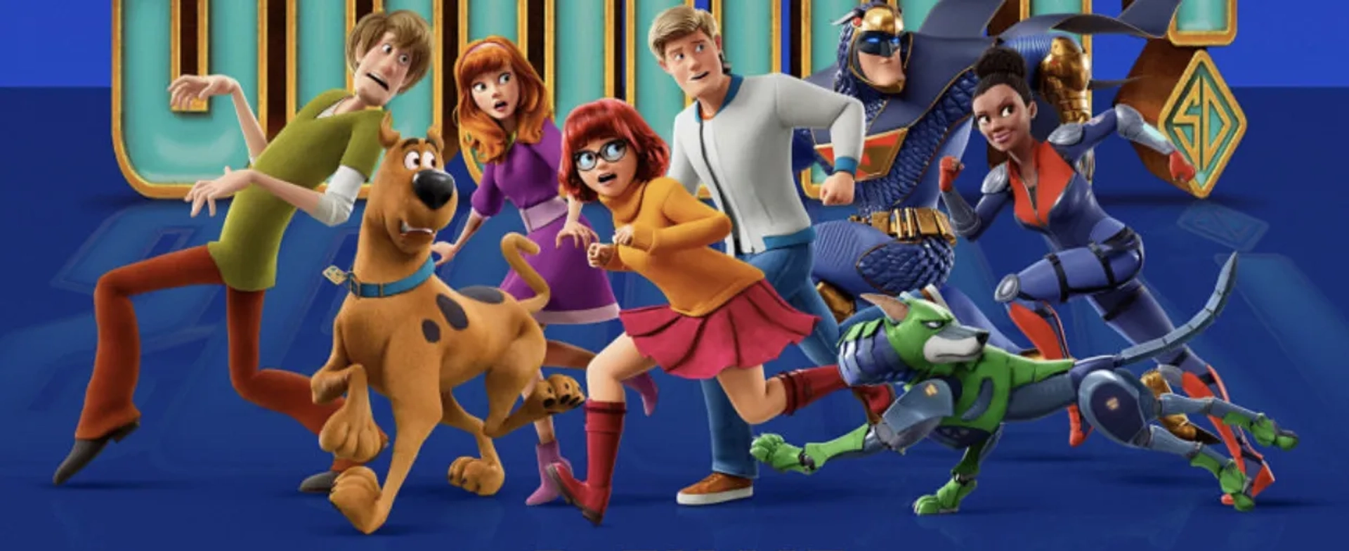 Mark Wahlberg, Will Forte, Ken Jeong, Frank Welker, Amanda Seyfried, Zac Efron, Gina Rodriguez, and Kiersey Clemons in Scoob! (2020)