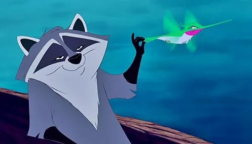 John Kassir and Frank Welker in Pocahontas (1995)