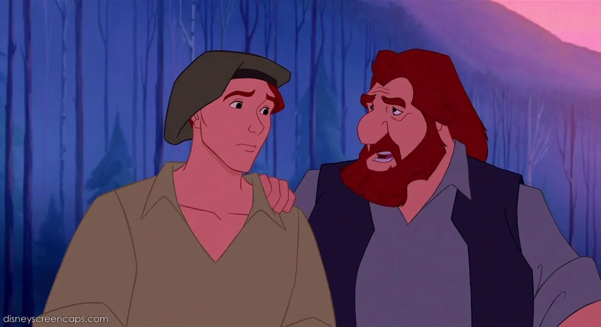 Christian Bale and Joe Baker in Pocahontas (1995)