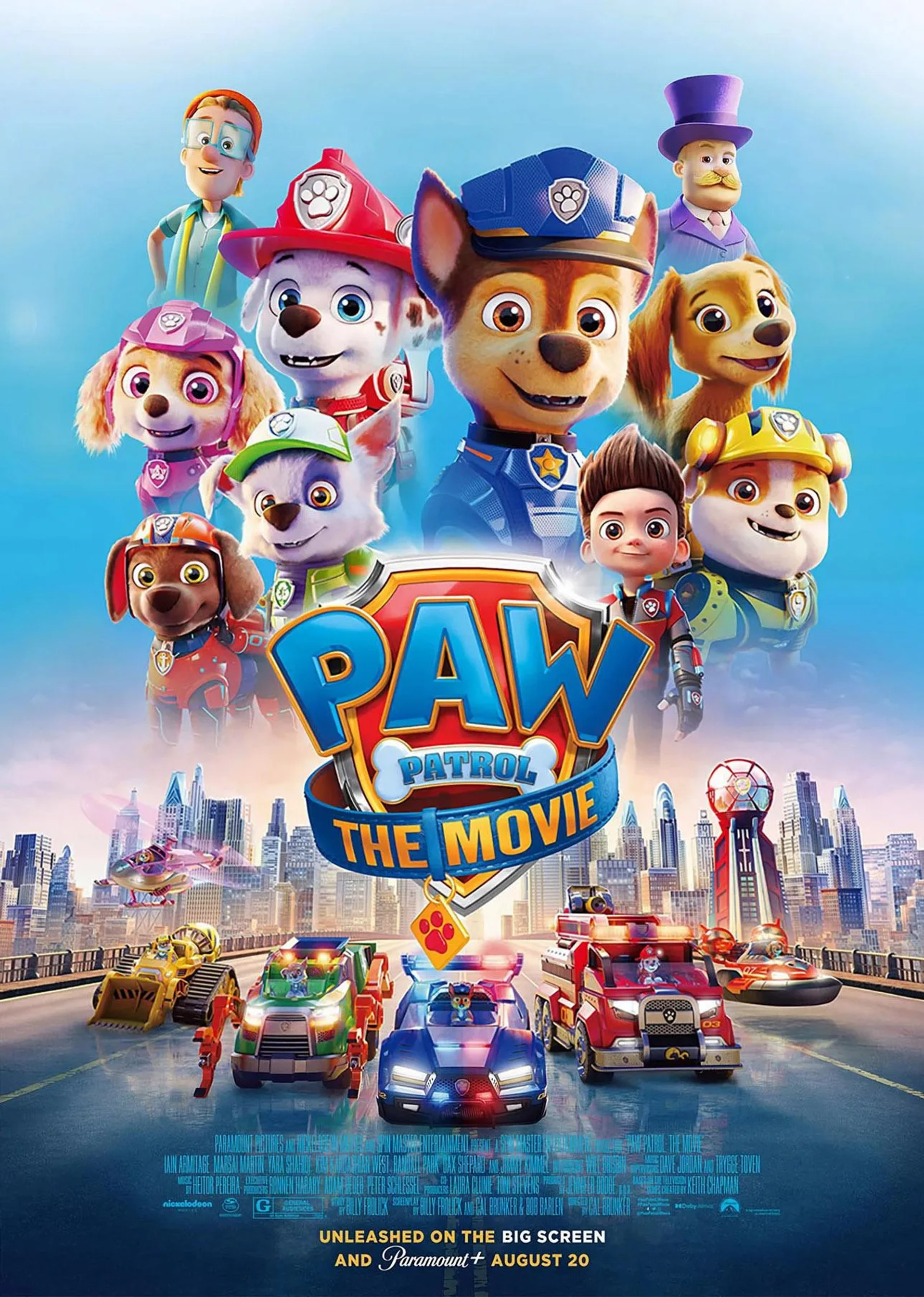 Ron Pardo, Will Brisbin, Marsai Martin, Lilly Noelle Bartlam, Iain Armitage, Keegan Hedley, Callum Shoniker, Kingsley Marshall, and Shayle Simons in PAW Patrol: The Movie (2021)