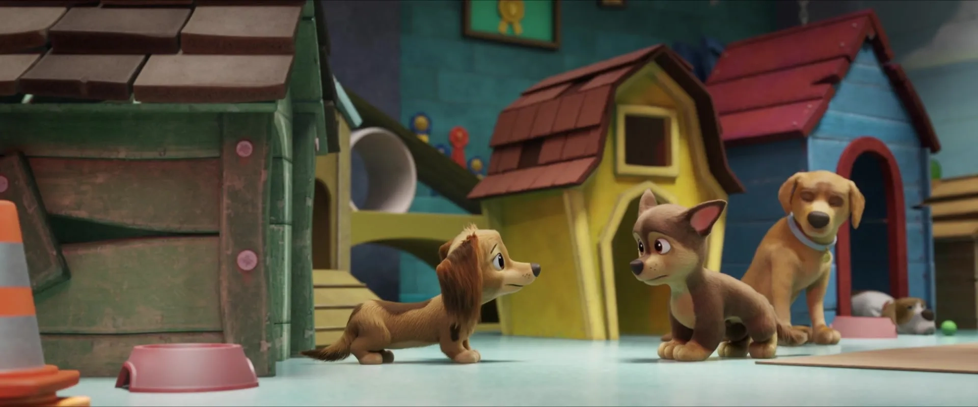Charlie Gallant, Marsai Martin, and Iain Armitage in PAW Patrol: The Movie (2021)
