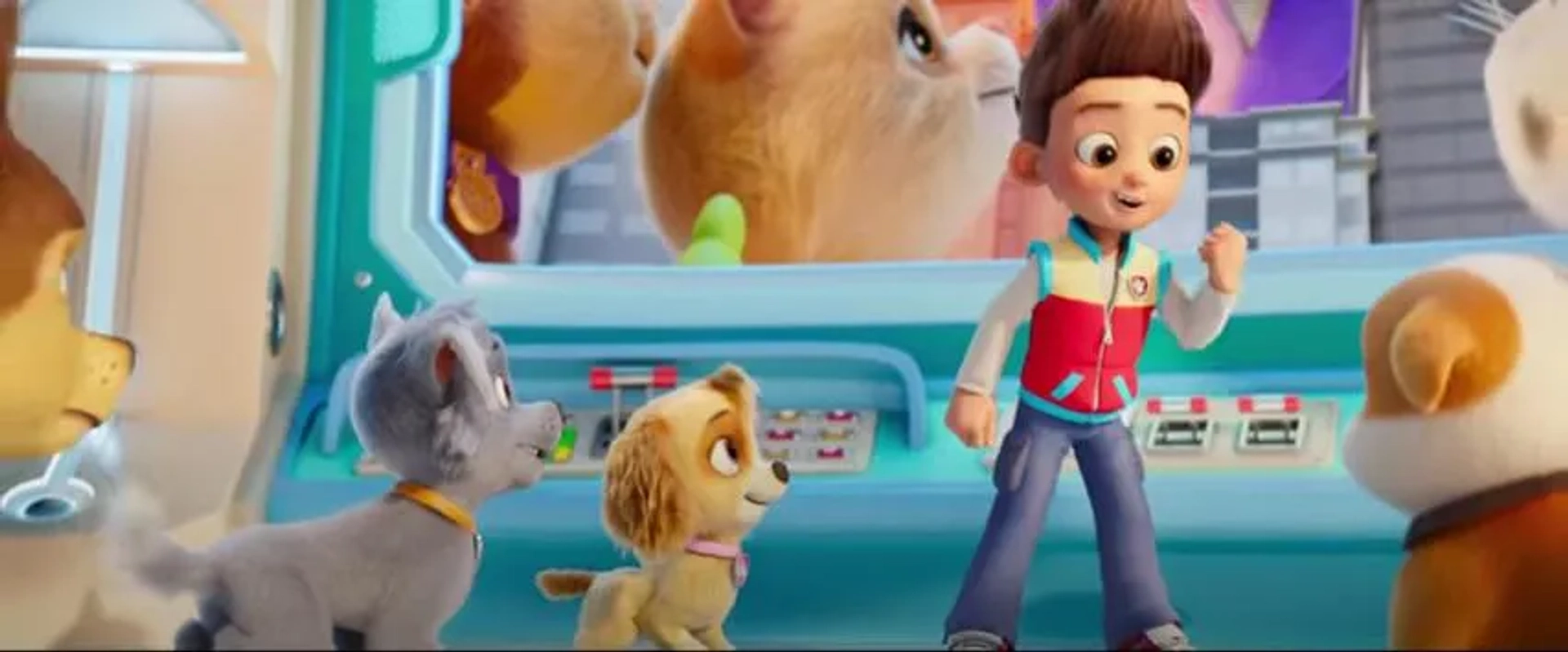 Will Brisbin, Lilly Noelle Bartlam, Iain Armitage, Keegan Hedley, and Callum Shoniker in PAW Patrol: The Movie (2021)