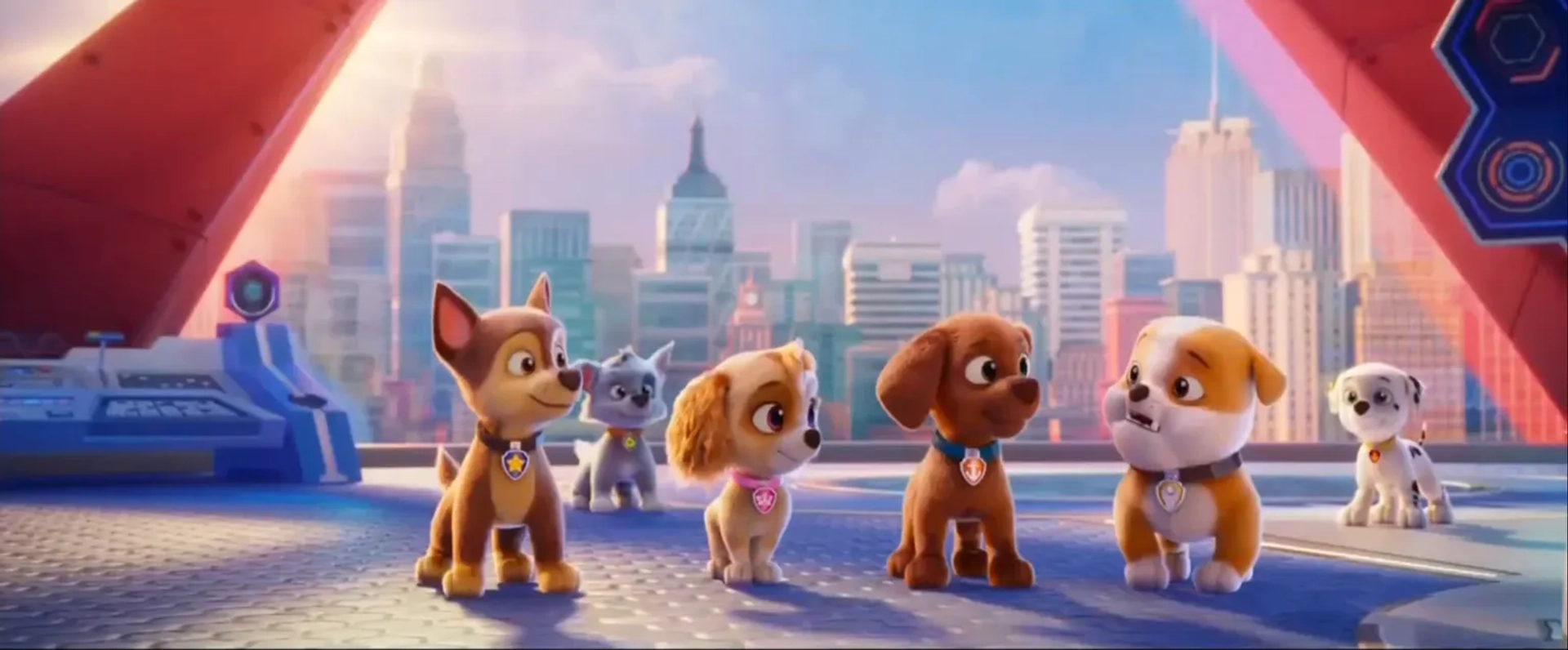 Lilly Noelle Bartlam, Iain Armitage, Keegan Hedley, Callum Shoniker, Kingsley Marshall, and Shayle Simons in PAW Patrol: The Movie (2021)