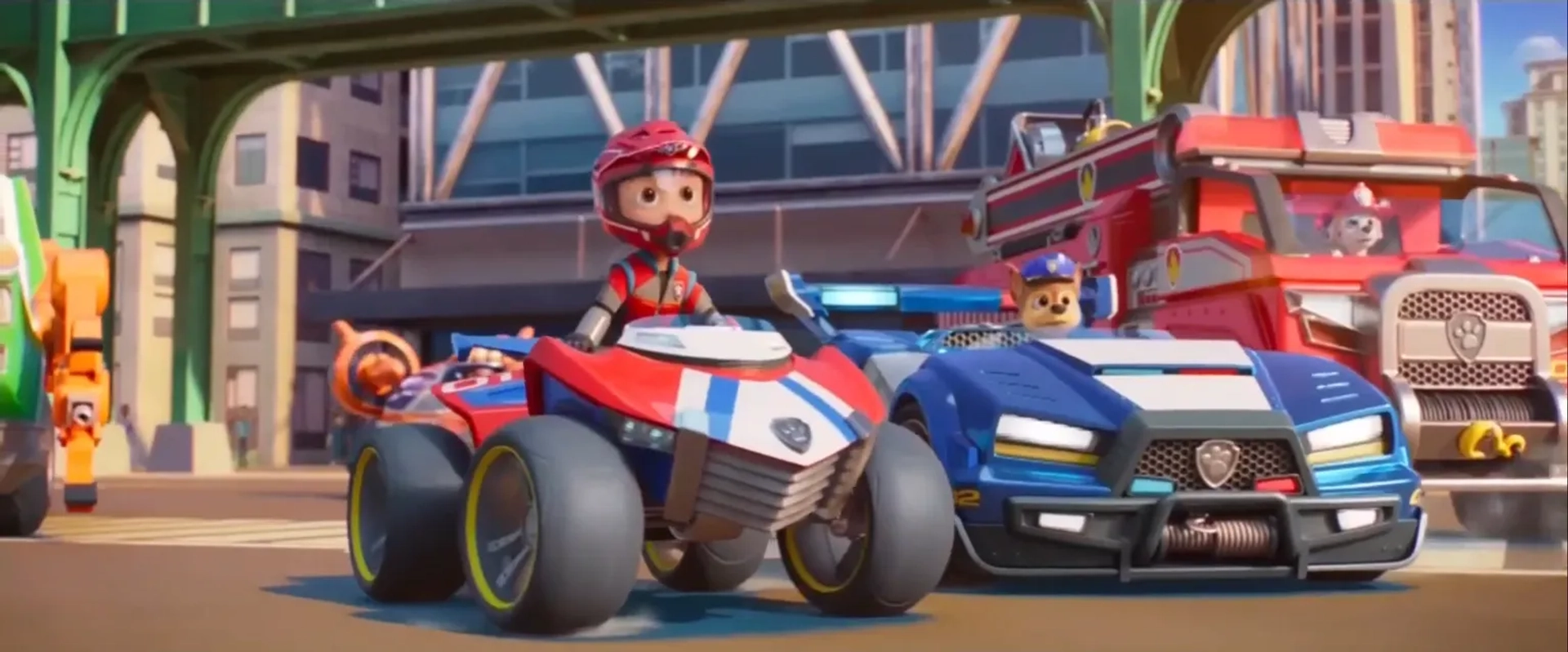 Will Brisbin, Iain Armitage, Callum Shoniker, Kingsley Marshall, and Shayle Simons in PAW Patrol: The Movie (2021)