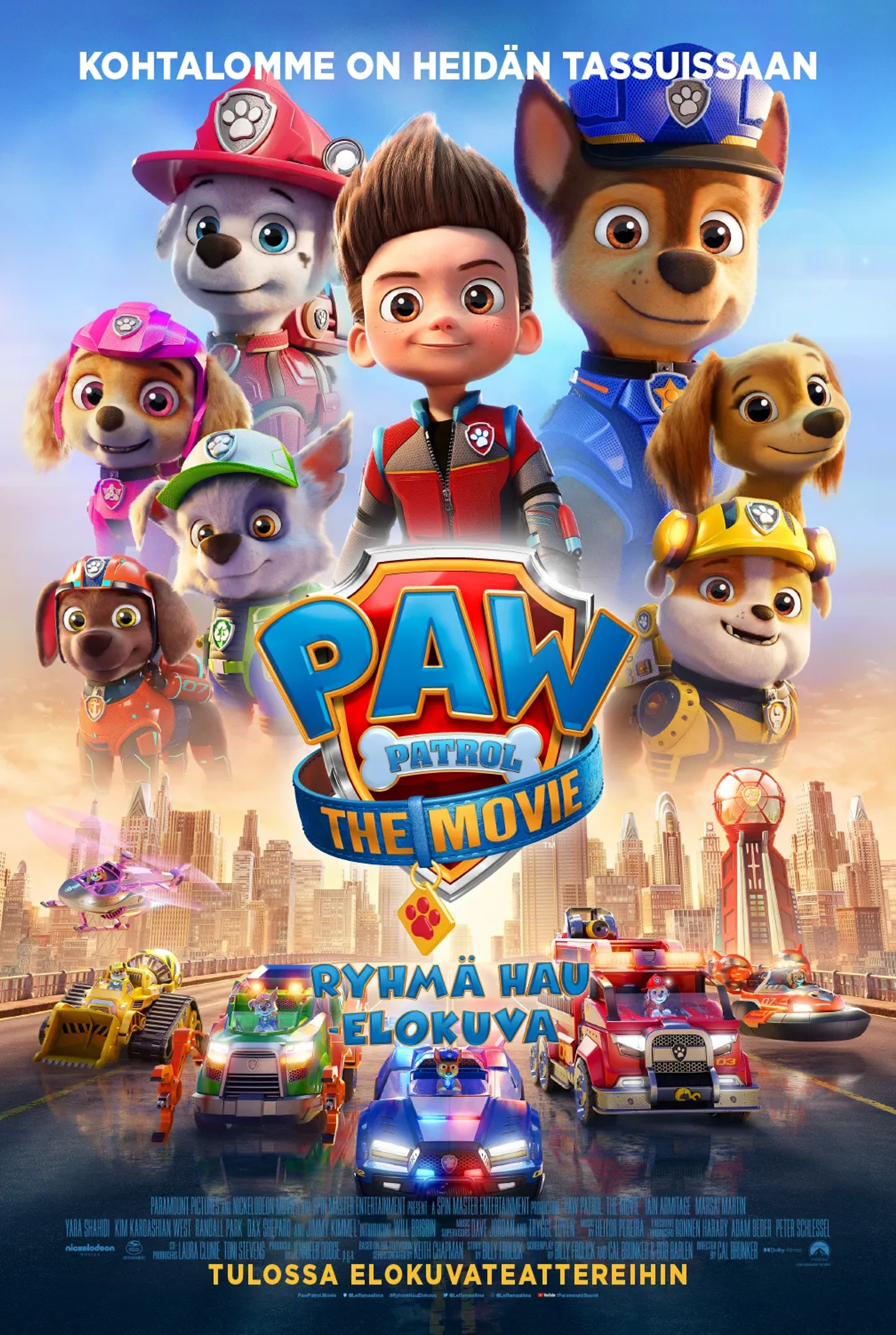 Will Brisbin, Marsai Martin, Lilly Noelle Bartlam, Iain Armitage, Keegan Hedley, Callum Shoniker, Kingsley Marshall, and Shayle Simons in PAW Patrol: The Movie (2021)