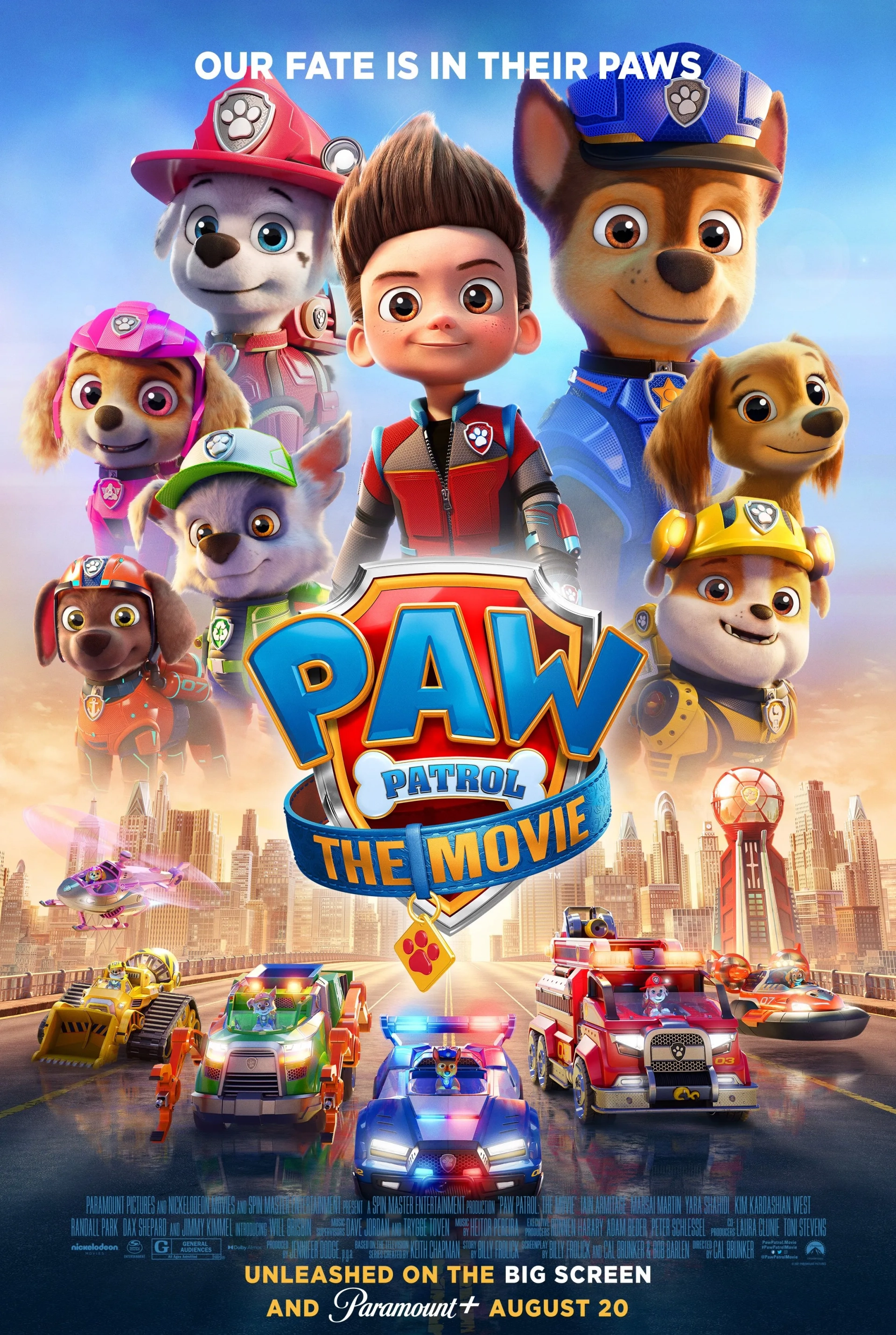 Will Brisbin, Marsai Martin, Lilly Noelle Bartlam, Iain Armitage, Keegan Hedley, Callum Shoniker, Kingsley Marshall, and Shayle Simons in PAW Patrol: The Movie (2021)