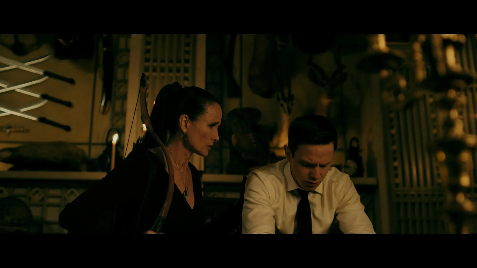 Andie MacDowell and Mark O'Brien in Ready or Not (2019)