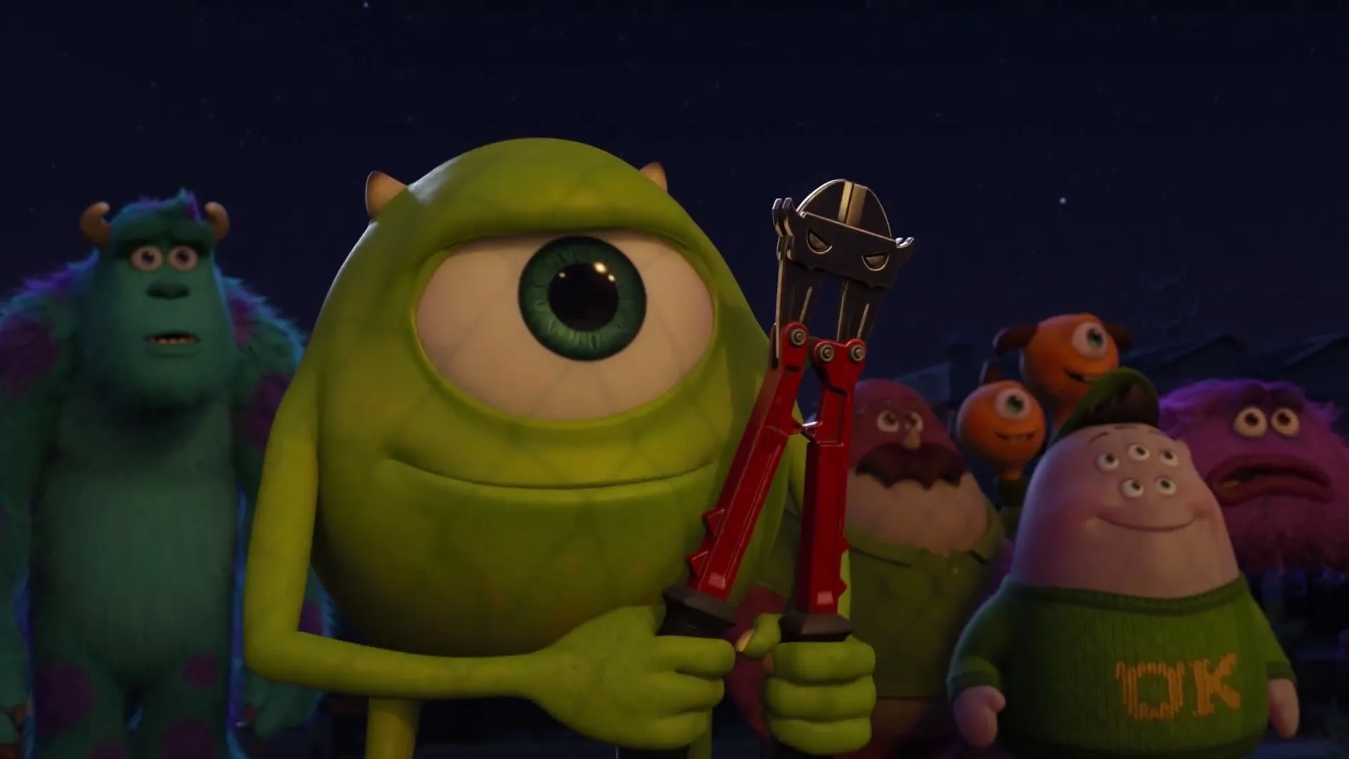 Billy Crystal, John Goodman, David Foley, Sean Hayes, Charlie Day, Joel Murray, and Peter Sohn in Monsters University (2013)