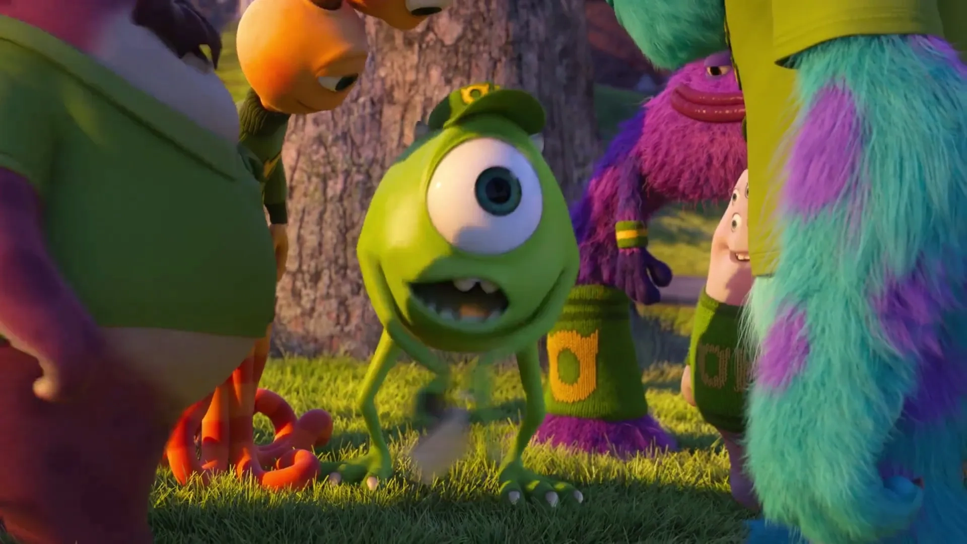 Billy Crystal, John Goodman, David Foley, Sean Hayes, Charlie Day, Joel Murray, and Peter Sohn in Monsters University (2013)