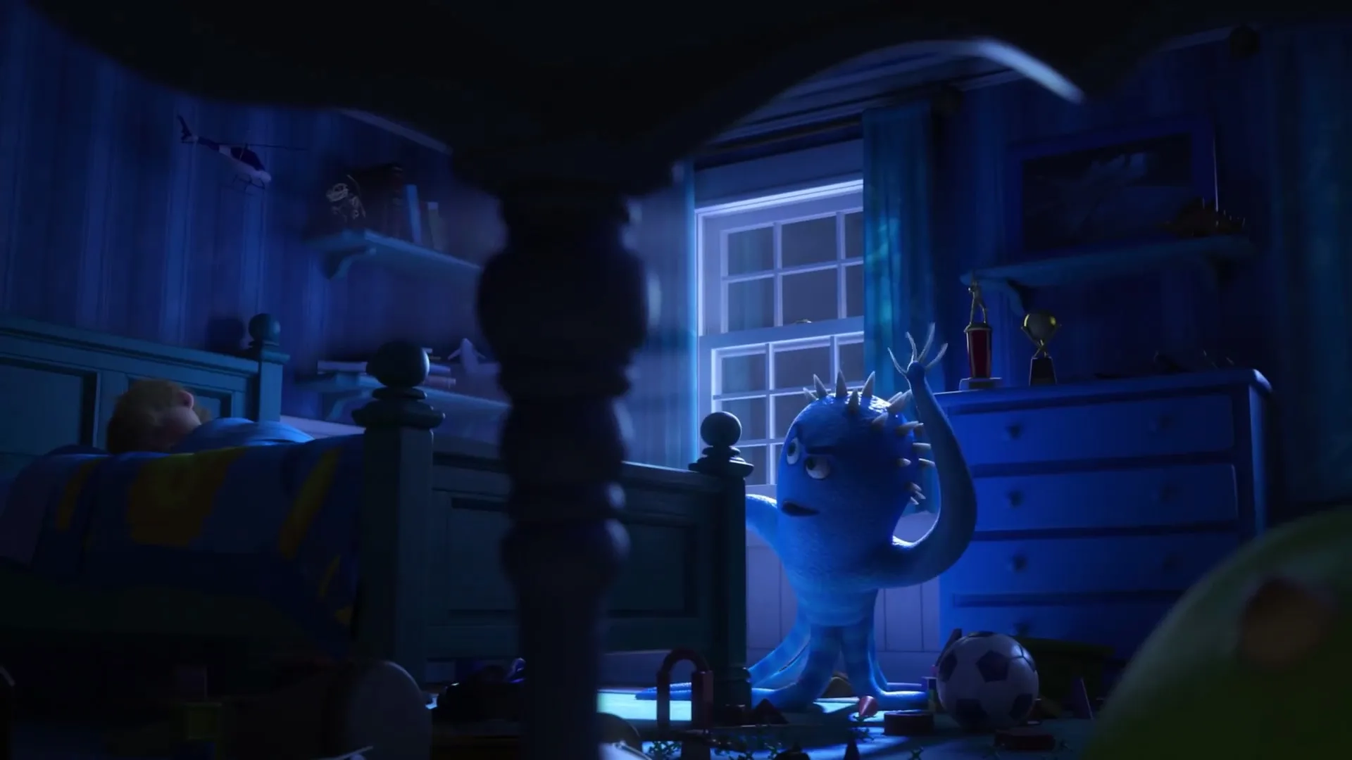 John Krasinski and Noah Johnston in Monsters University (2013)