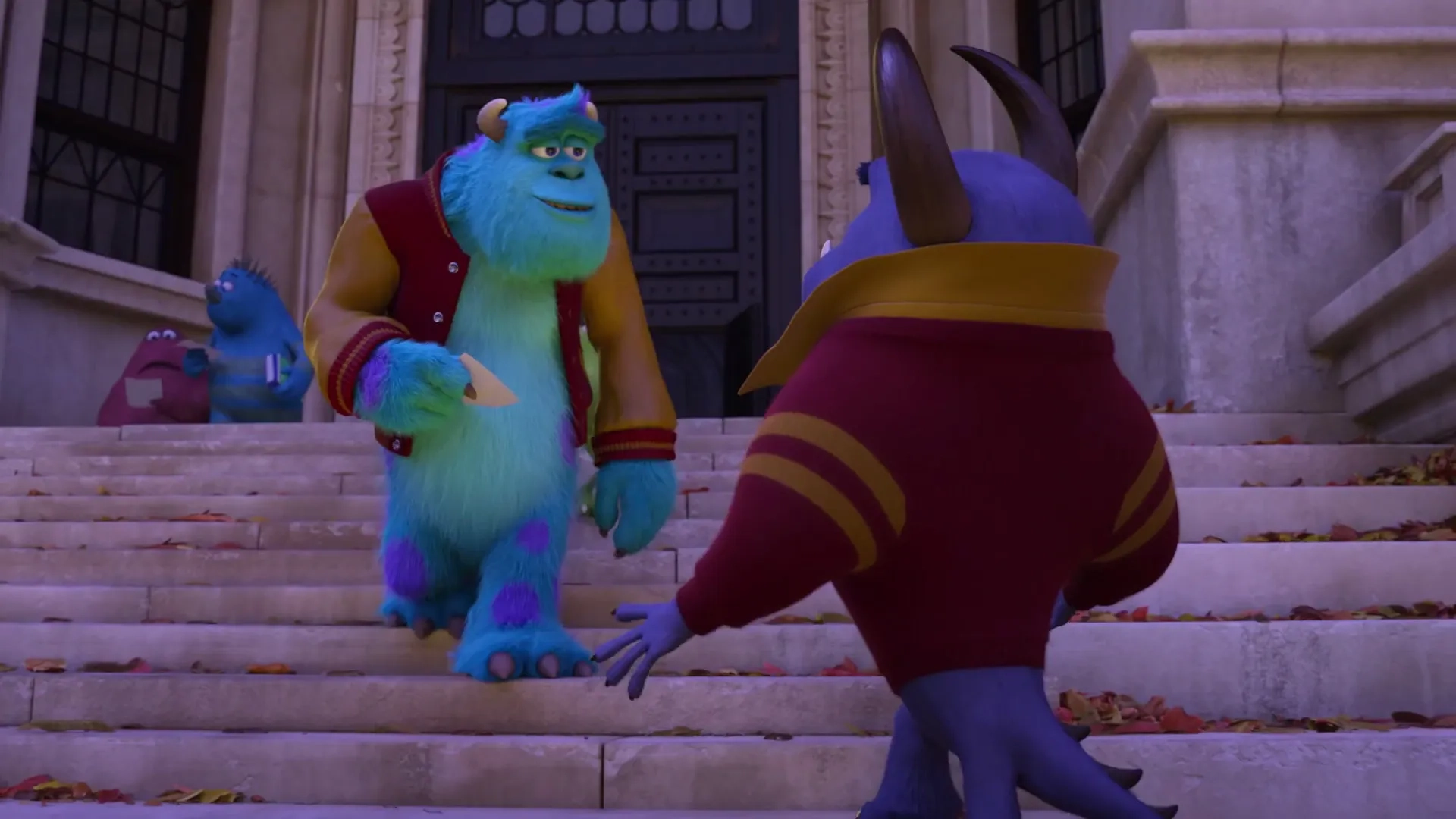 John Goodman and Nathan Fillion in Monsters University (2013)
