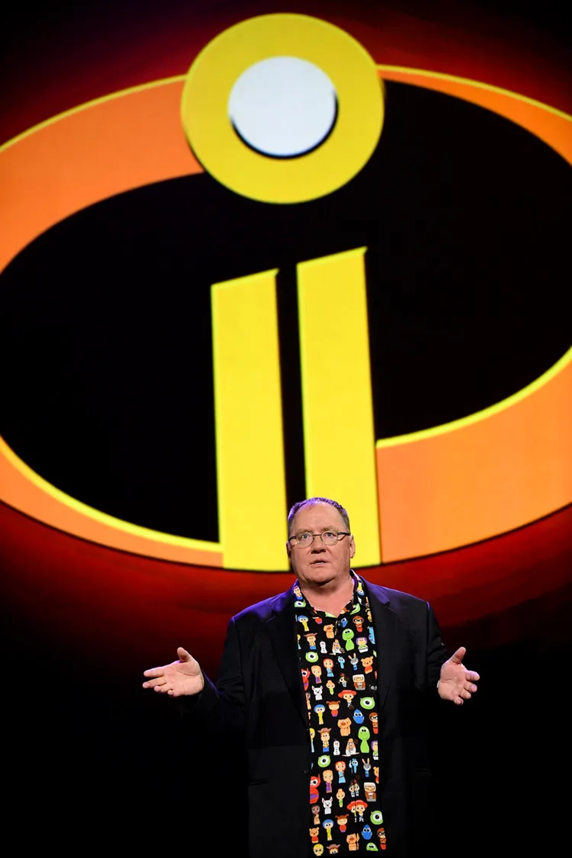 John Lasseter at an event for Incredibles 2 (2018)