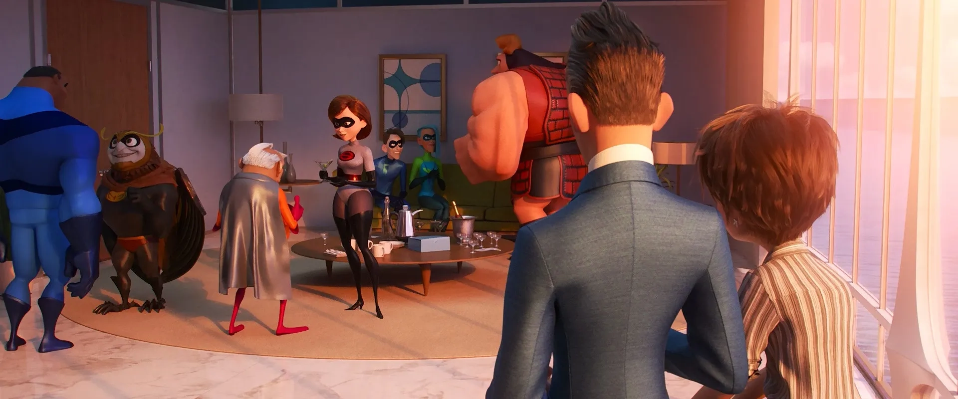 Holly Hunter, Catherine Keener, Sophia Bush, Paul Eiding, Phil LaMarr, and Bob Odenkirk in Incredibles 2 (2018)