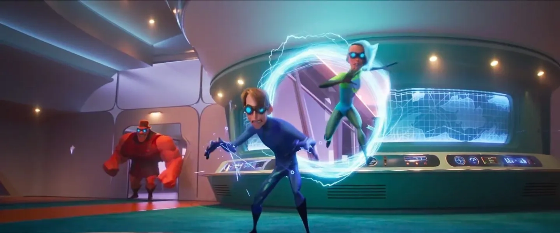 Sophia Bush and Phil LaMarr in Incredibles 2 (2018)