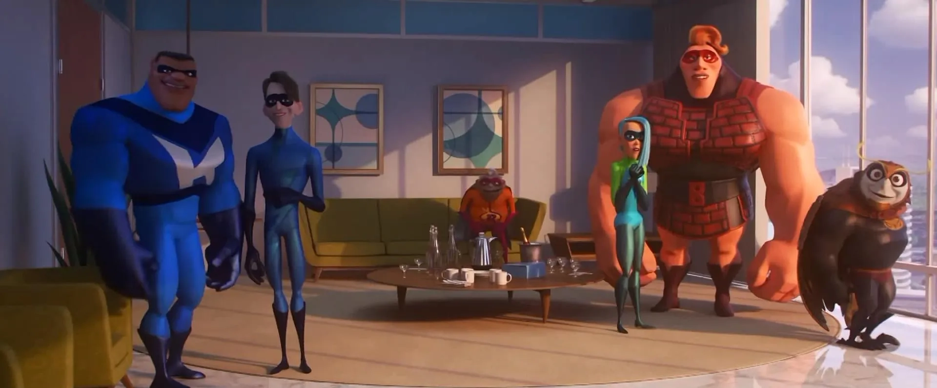 Sophia Bush, Paul Eiding, and Phil LaMarr in Incredibles 2 (2018)