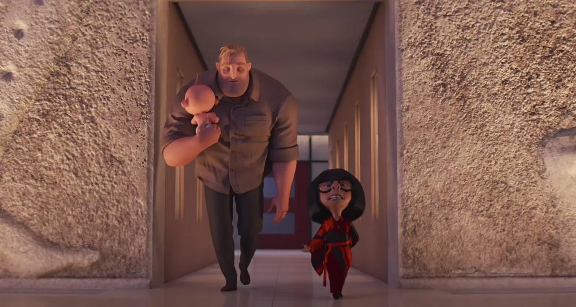 Craig T. Nelson, Brad Bird, and Eli Fucile in Incredibles 2 (2018)