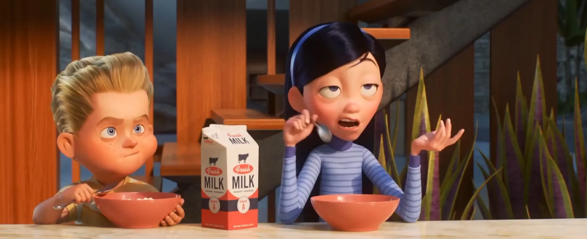 Sarah Vowell and Huck Milner in Incredibles 2 (2018)