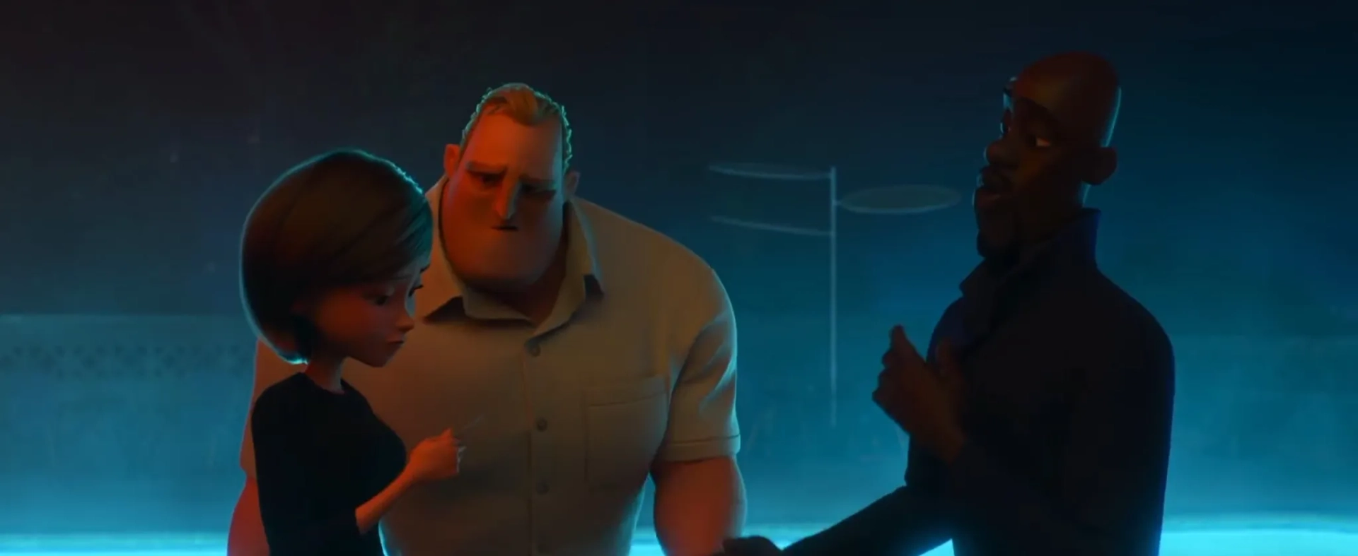 Samuel L. Jackson, Holly Hunter, and Craig T. Nelson in Incredibles 2 (2018)