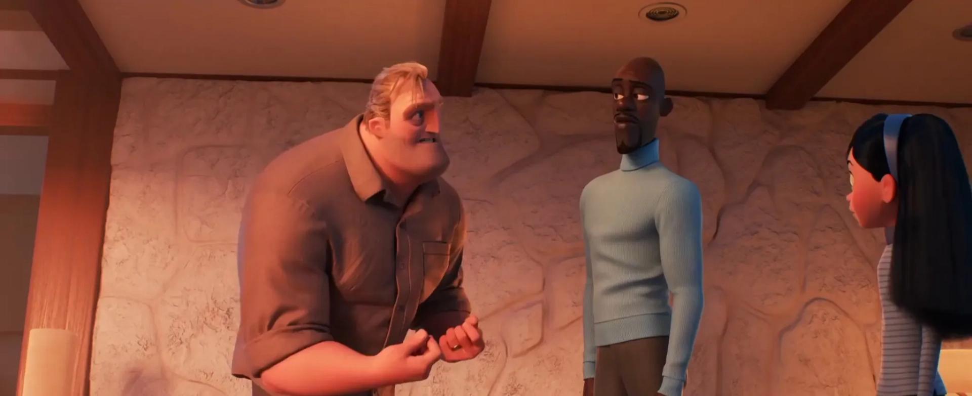 Samuel L. Jackson, Craig T. Nelson, and Sarah Vowell in Incredibles 2 (2018)