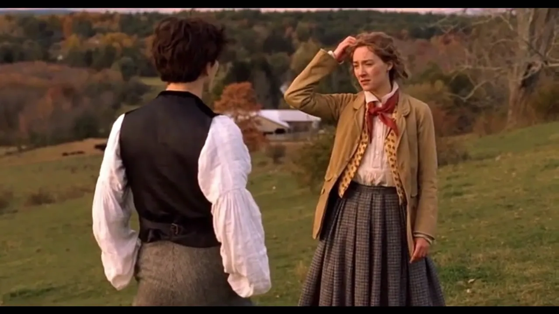 Saoirse Ronan and Timothée Chalamet in Little Women (2019)