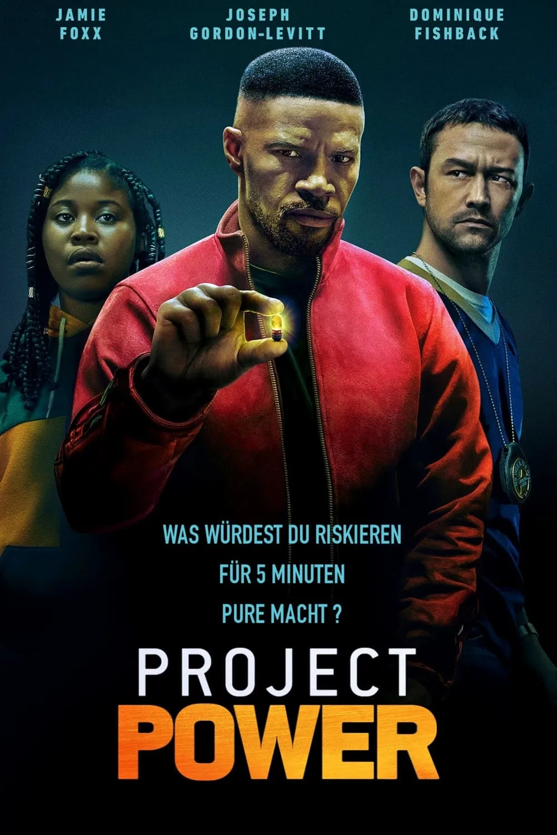 Jamie Foxx, Joseph Gordon-Levitt, and Dominique Fishback in Project Power (2020)