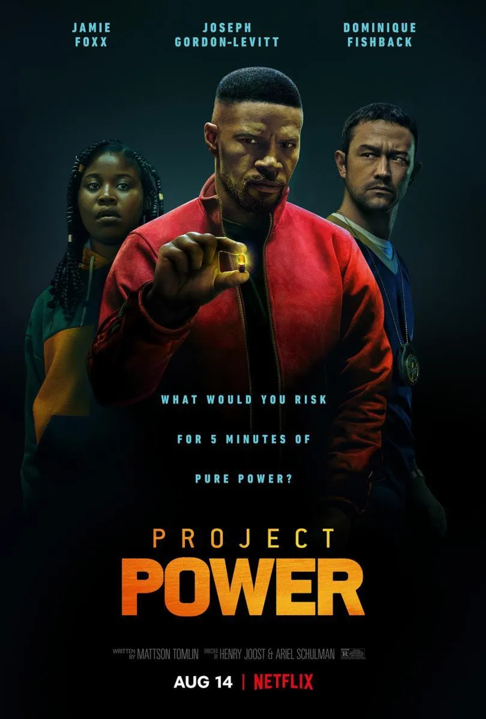 Jamie Foxx, Joseph Gordon-Levitt, and Dominique Fishback in Project Power (2020)