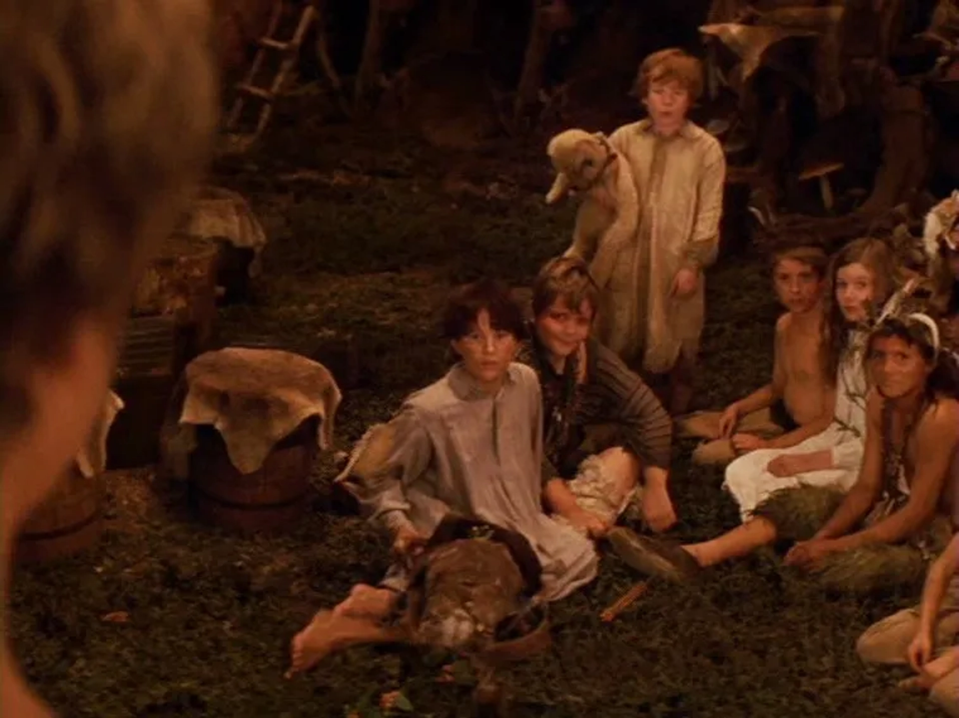 Jeremy Sumpter, Harry Eden, Rachel Hurd-Wood, Harry Newell, Freddie Popplewell, and Rupert Simonian in Peter Pan (2003)