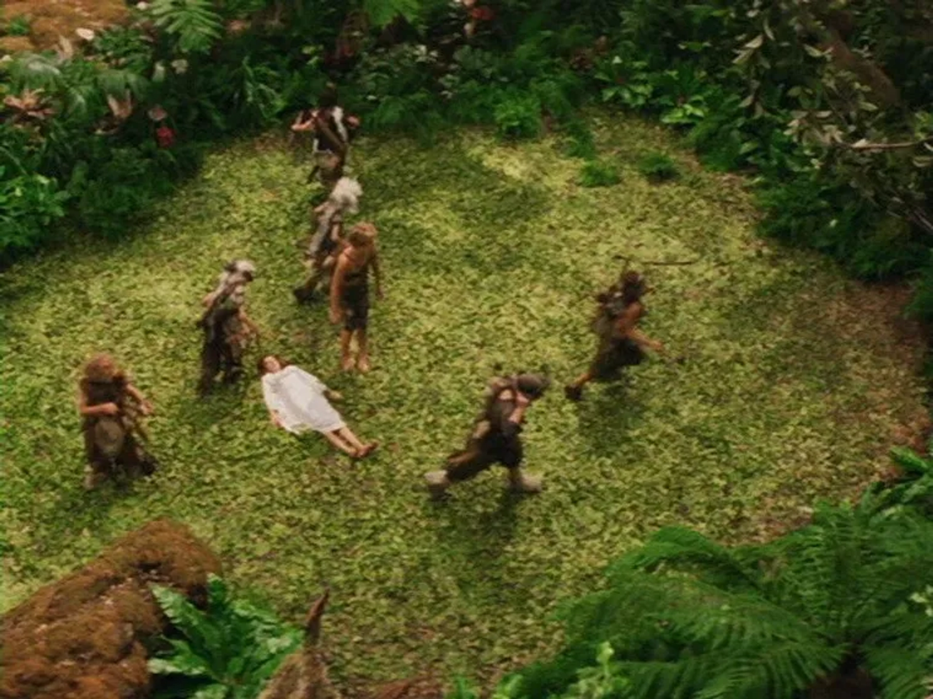 Jeremy Sumpter, Harry Eden, George MacKay, Rachel Hurd-Wood, Rupert Simonian, Theodore Chester, Lachlan Gooch, and Patrick Gooch in Peter Pan (2003)