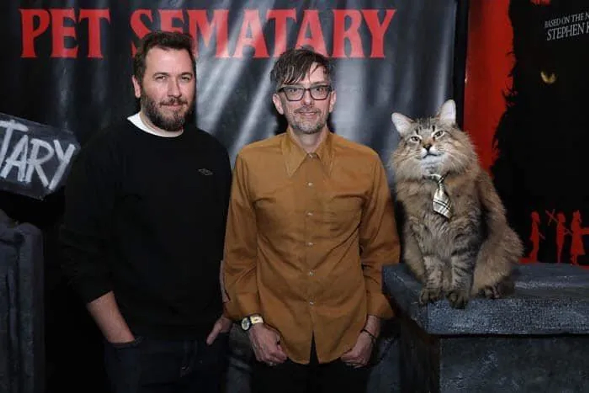 Tonic, Jager, JD, Dennis Widmyer, and Kevin Kölsch at an event for Pet Sematary (2019)