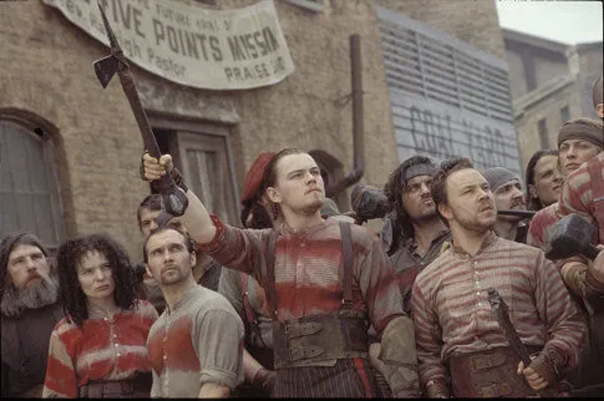 Leonardo DiCaprio, Stephen Graham, Cara Seymour, Dominique Vandenberg, and Brendan White in Gangs of New York (2002)