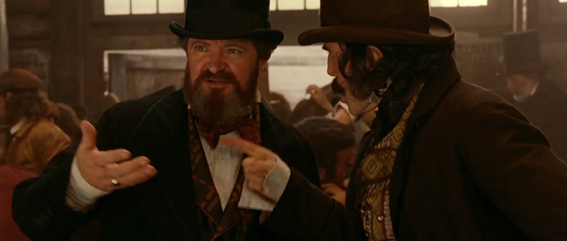 Daniel Day-Lewis and Jim Broadbent in Gangs of New York (2002)