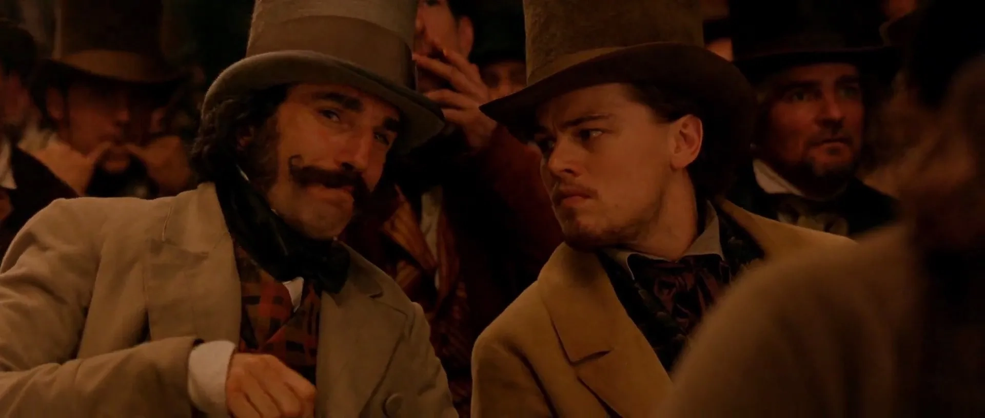 Leonardo DiCaprio and Daniel Day-Lewis in Gangs of New York (2002)