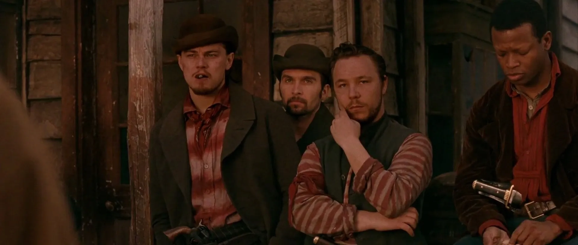 Leonardo DiCaprio, Lawrence Gilliard Jr., and Stephen Graham in Gangs of New York (2002)