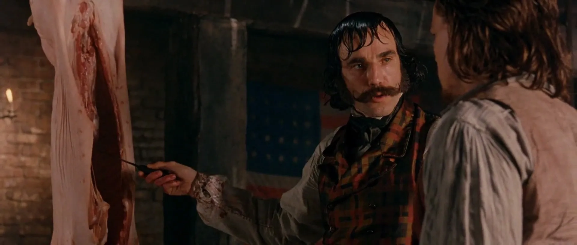 Leonardo DiCaprio and Daniel Day-Lewis in Gangs of New York (2002)