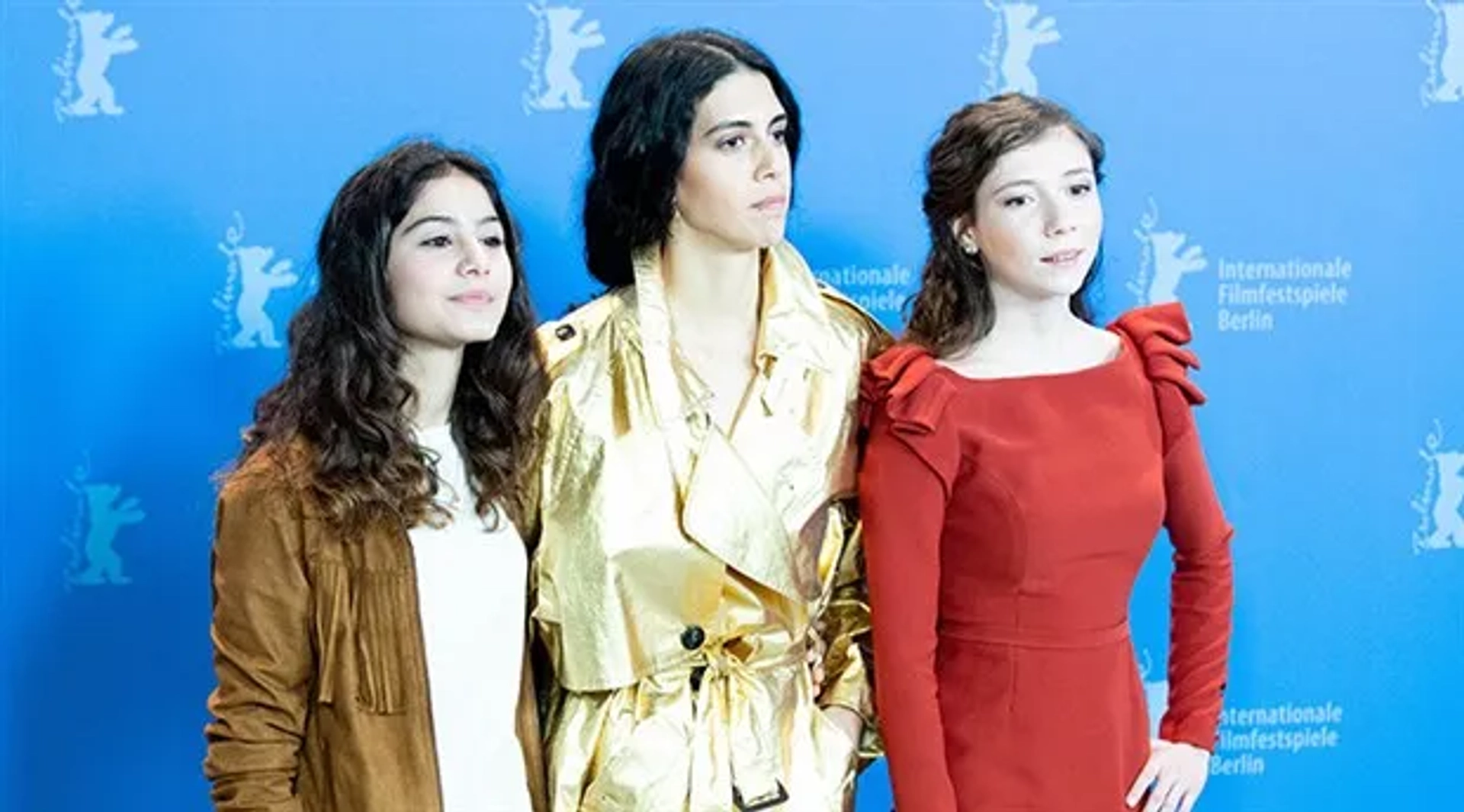 Helin Kandemir, Ece Yüksel, and Cemre Ebuzziya at an event for A Tale of Three Sisters (2019)