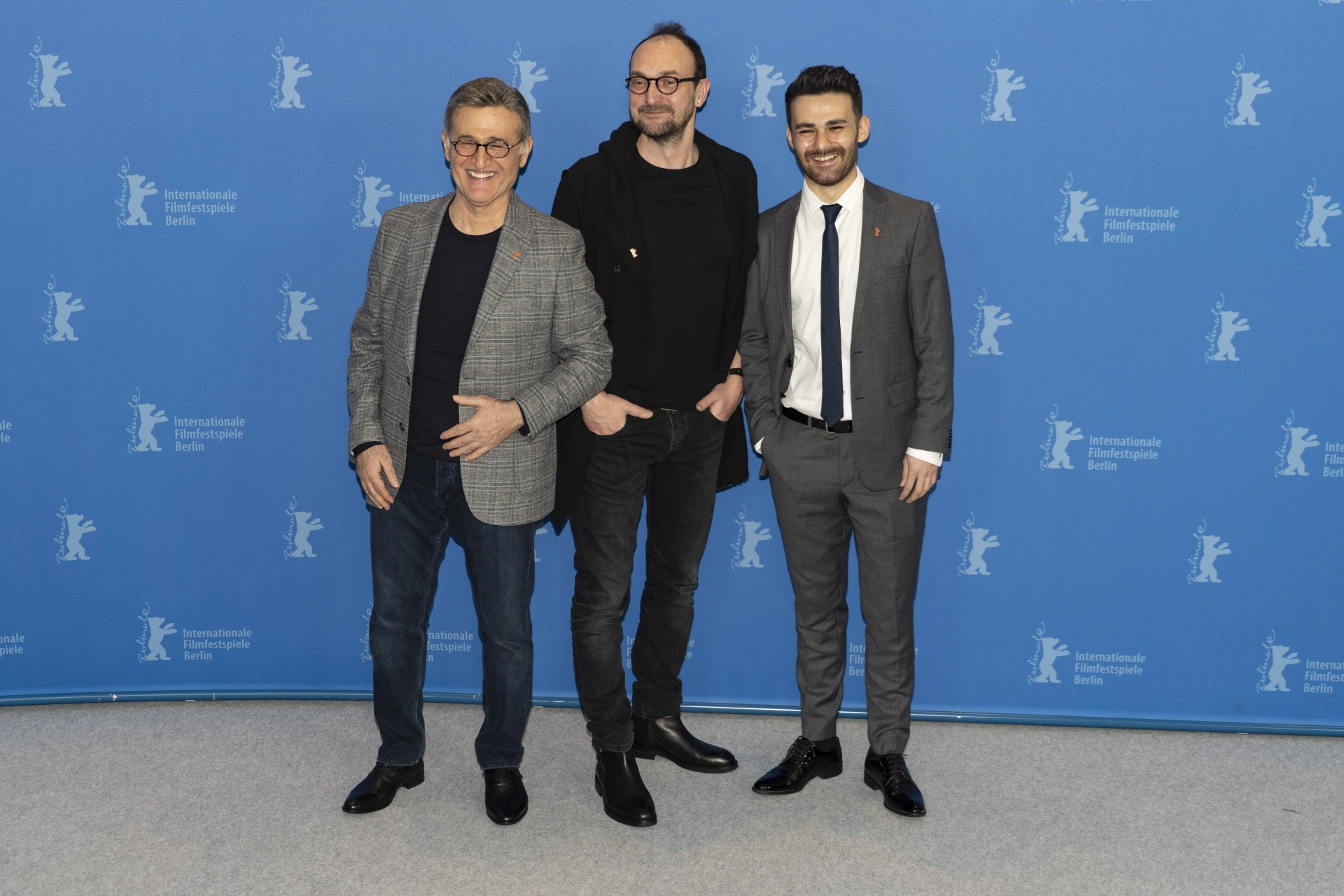 Kubilay Tunçer, Kayhan Açikgöz, and Müfit Kayacan at an event for A Tale of Three Sisters (2019)