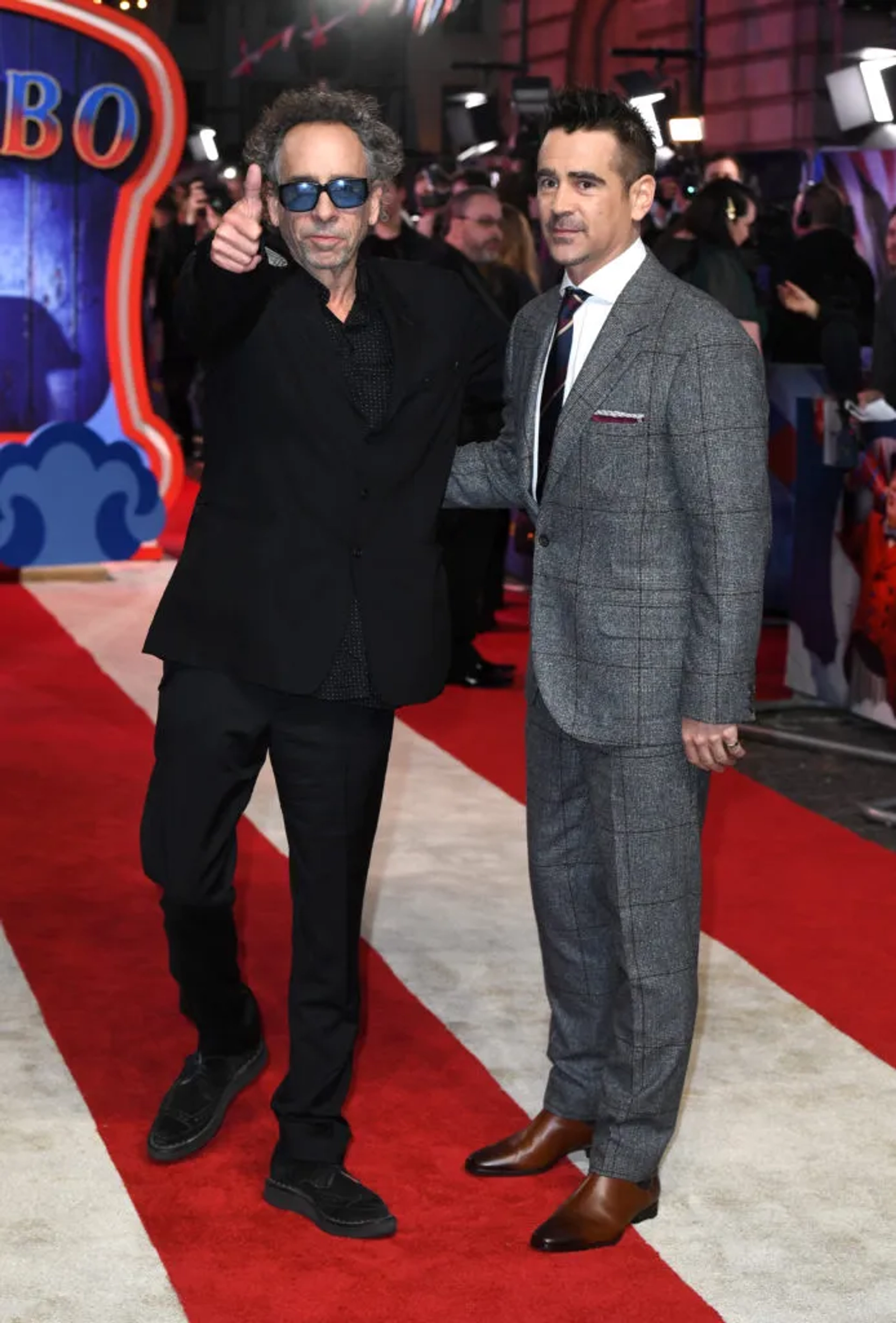 Tim Burton and Colin Farrell at an event for Dumbo (2019)