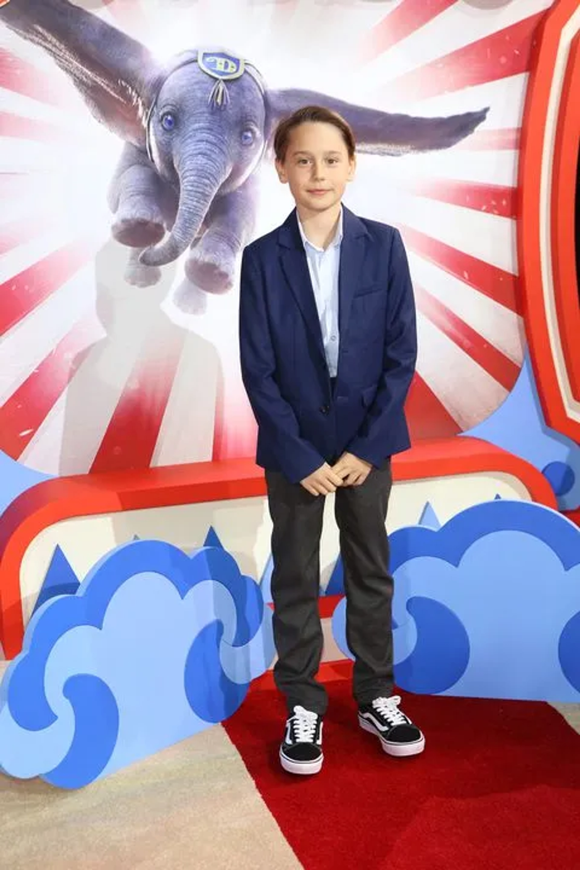 Finley Hobbins at an event for Dumbo (2019)