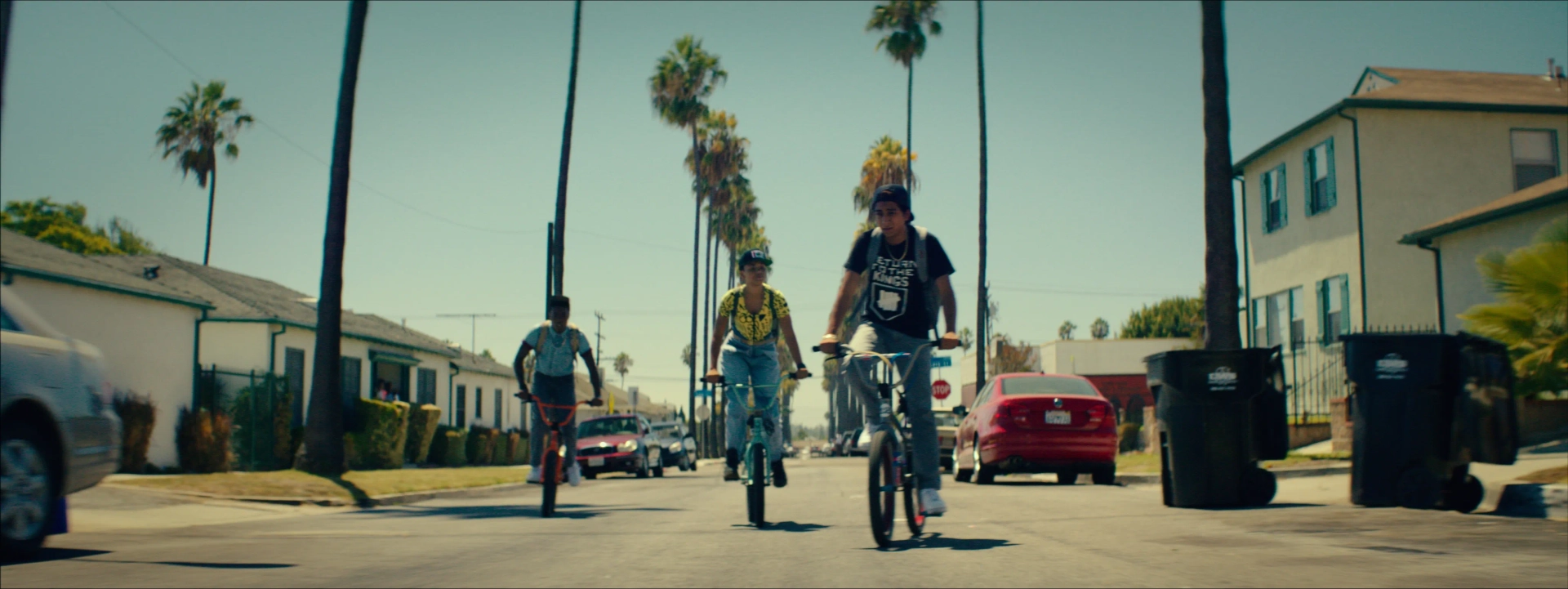 Tony Revolori, Kiersey Clemons, and Shameik Moore in Dope (2015)