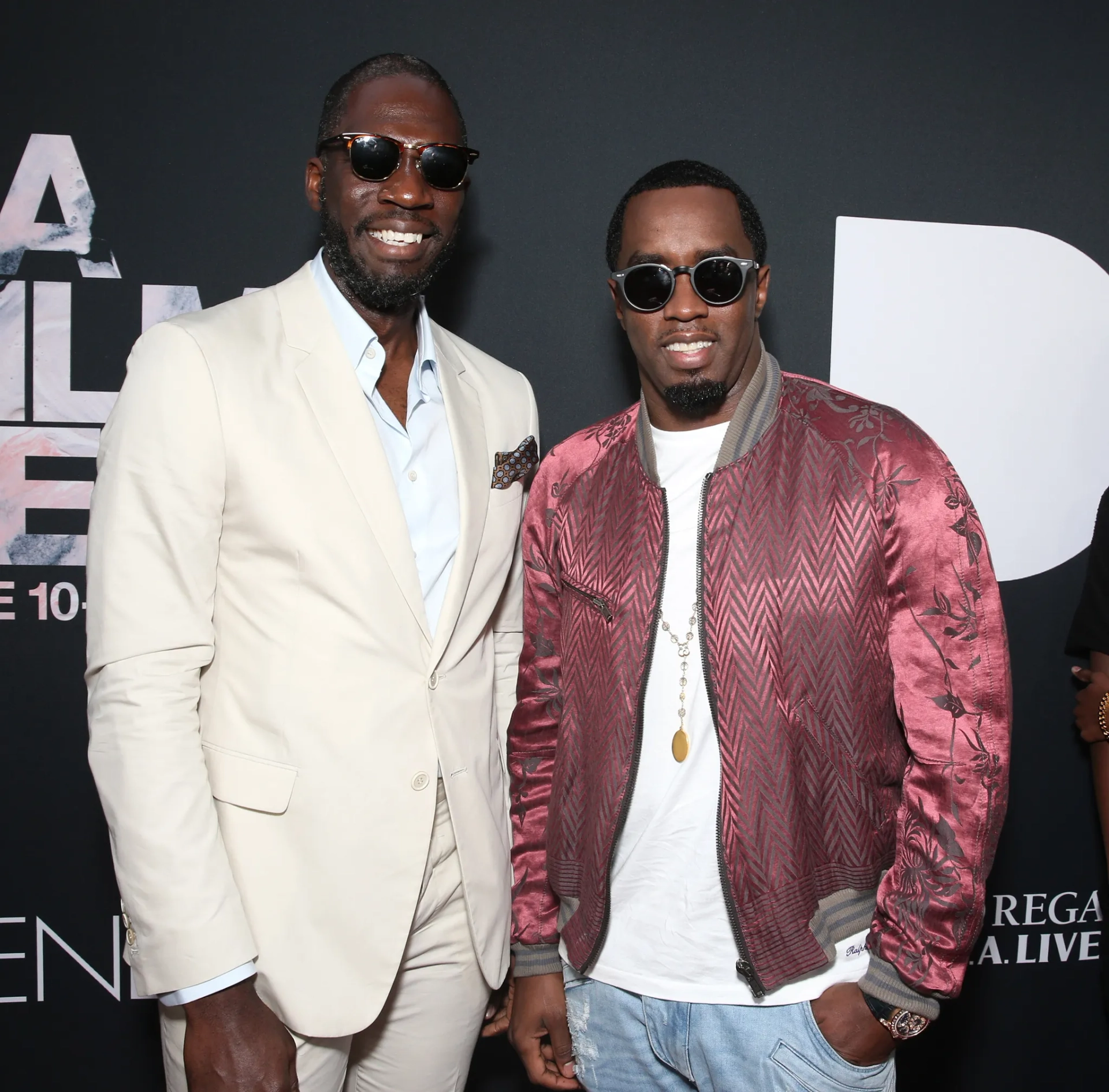 Sean 'Diddy' Combs and Rick Famuyiwa at an event for Dope (2015)