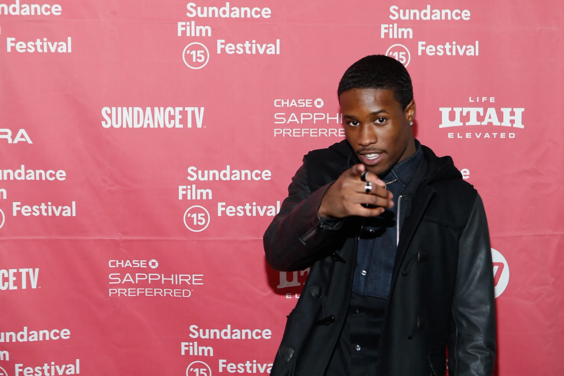 Shameik Moore at an event for Dope (2015)