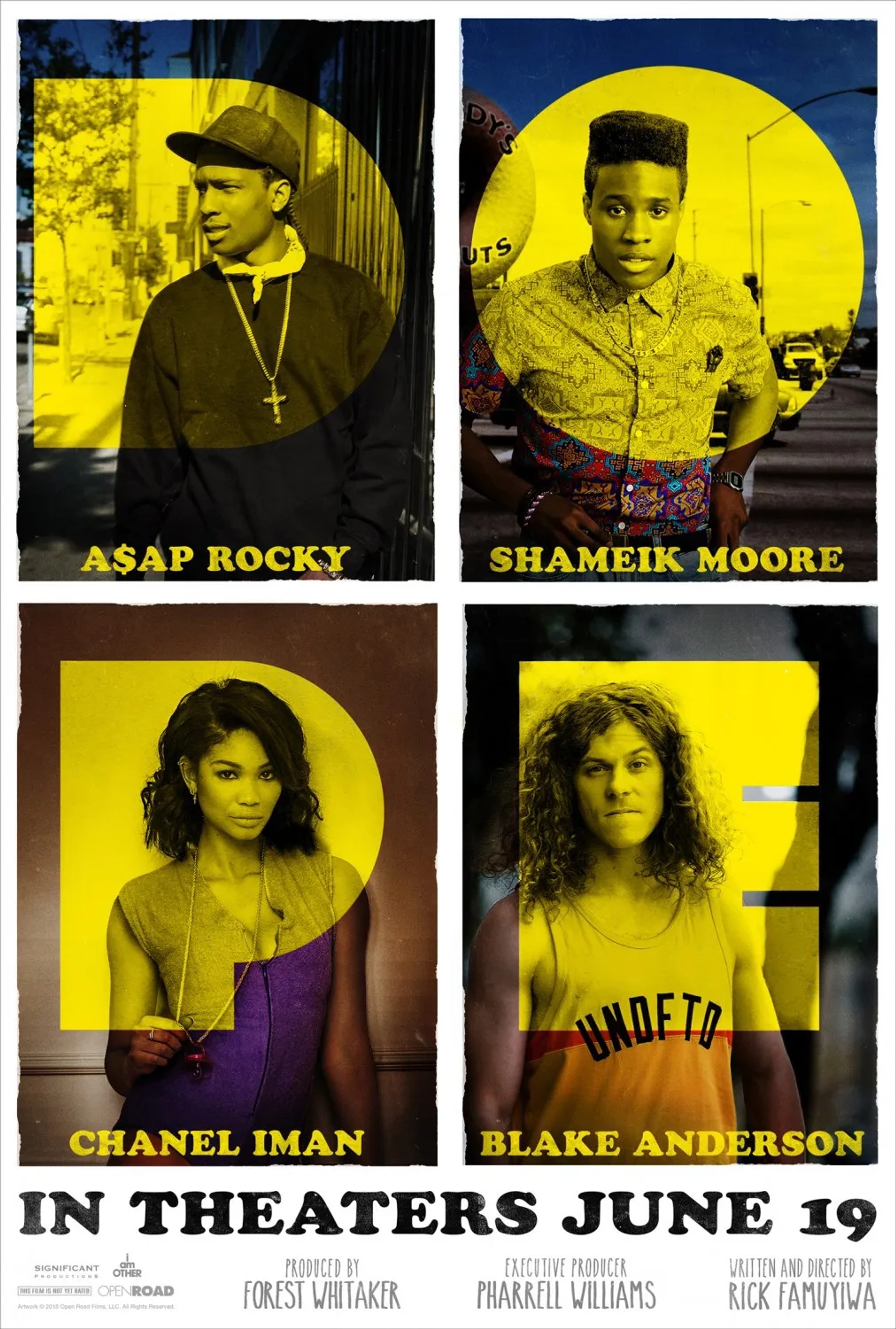 Blake Anderson, Chanel Iman, Shameik Moore, and A$AP Rocky in Dope (2015)