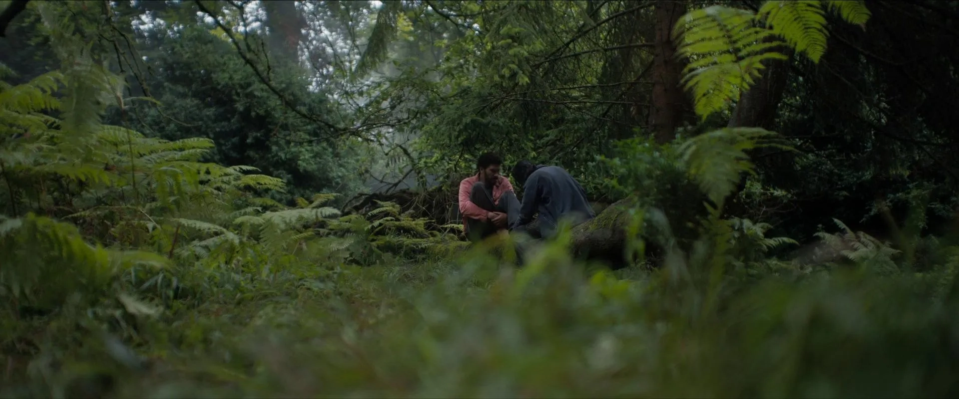 Joel Fry and Ellora Torchia in In the Earth (2021)