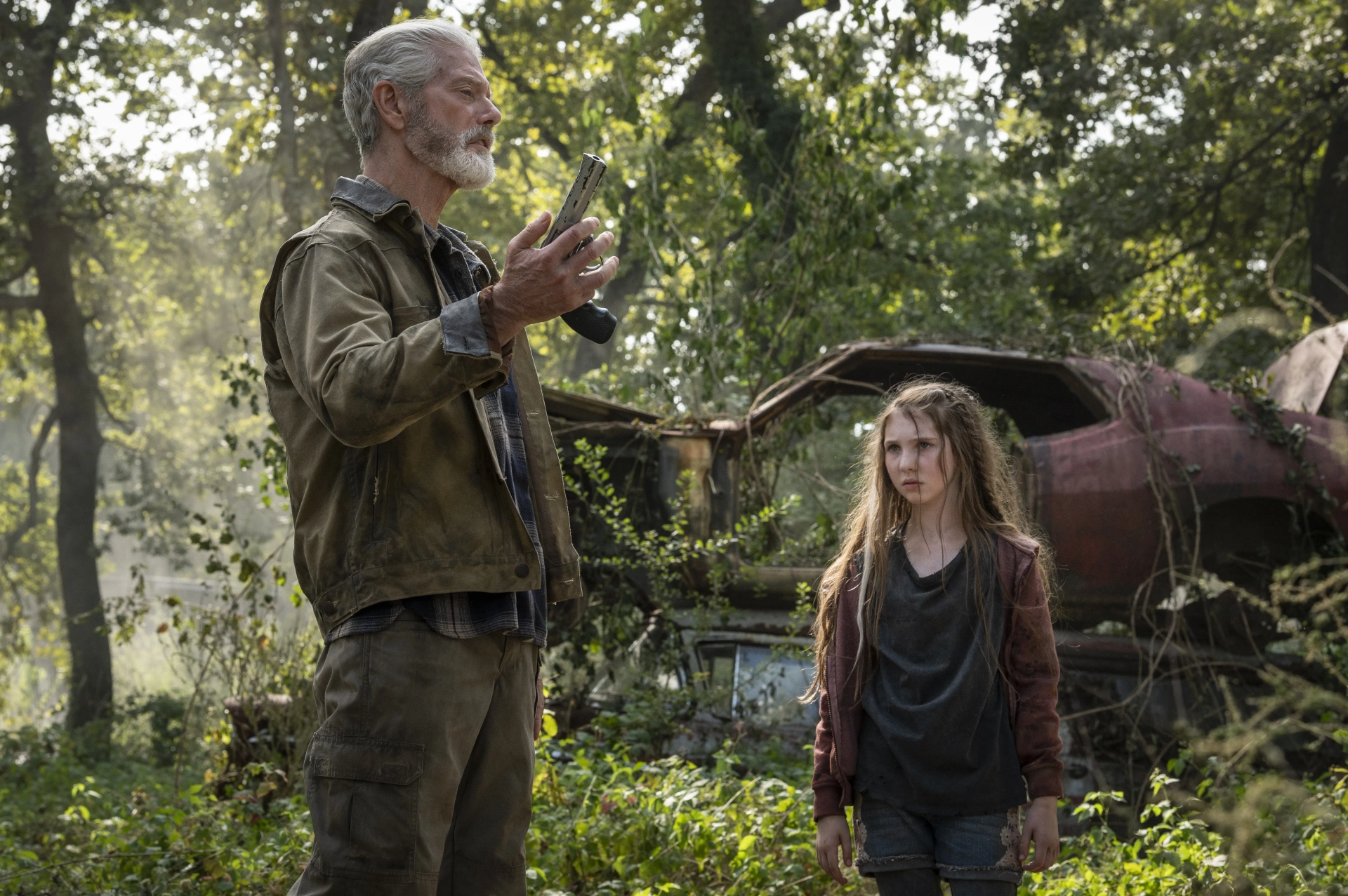 Stephen Lang and Madelyn Grace in Don't Breathe 2 (2021)