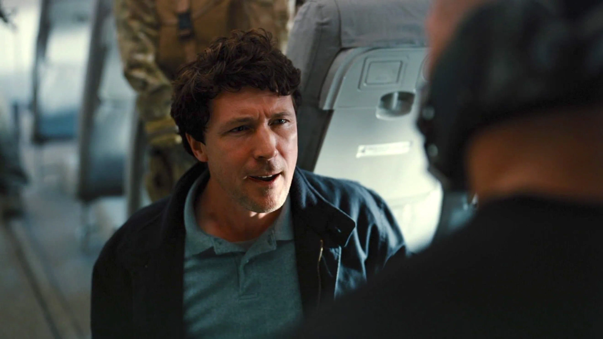 Aidan Gillen and Tom Hardy in The Dark Knight Rises (2012)