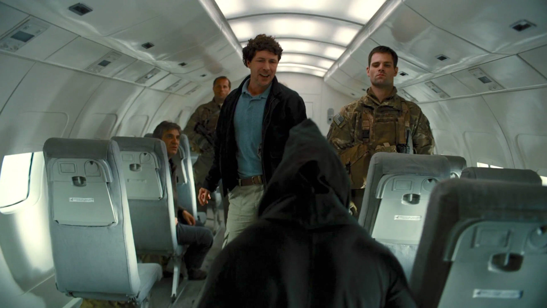 Alon Aboutboul, Aidan Gillen, Tom Hardy, and Sam Kennard in The Dark Knight Rises (2012)