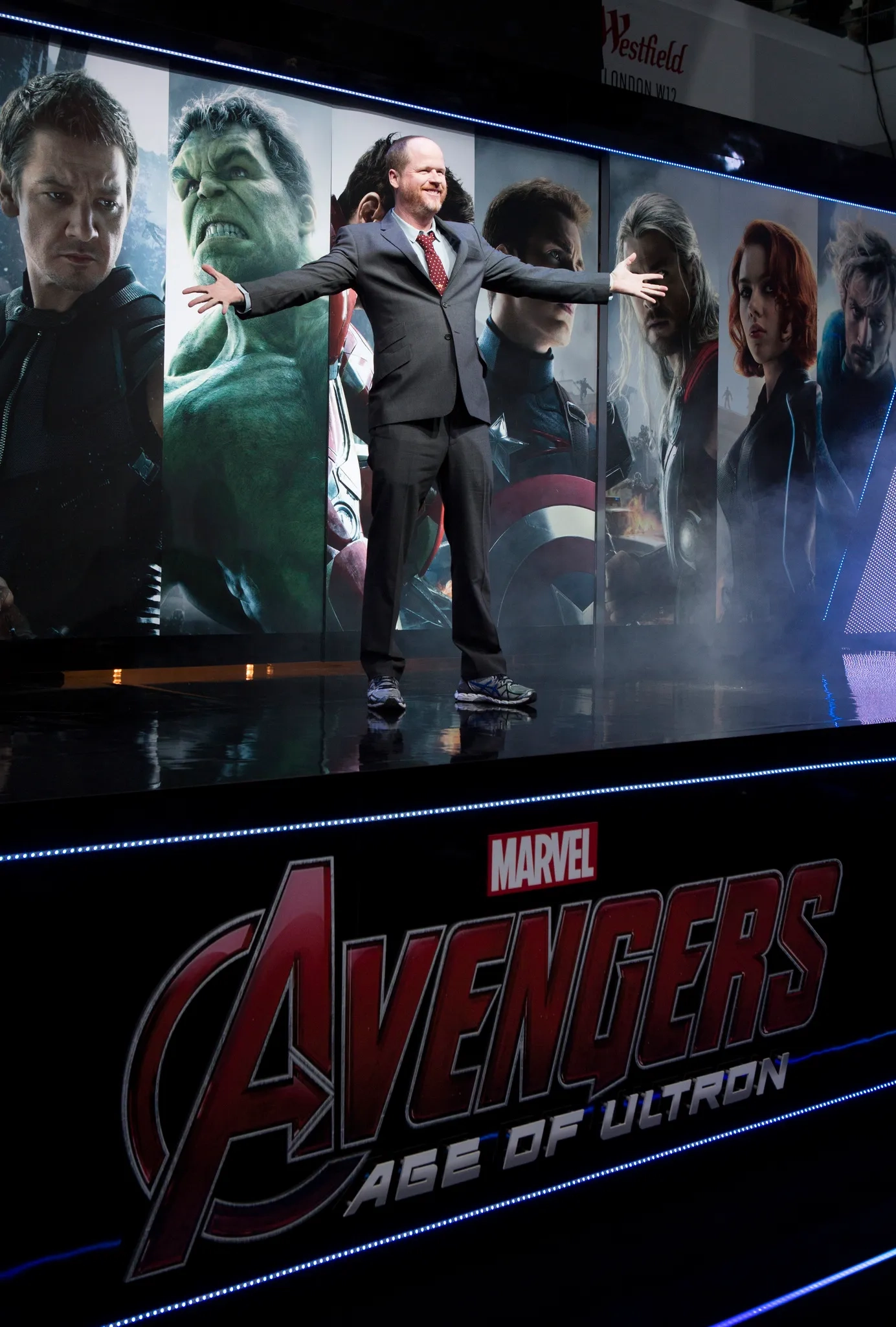 Joss Whedon at an event for Avengers: Age of Ultron (2015)